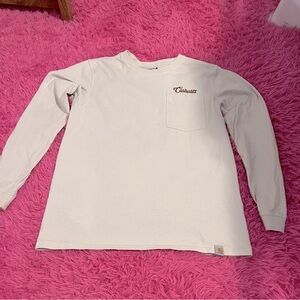 Carhartt women’s long sleeve off white shirt